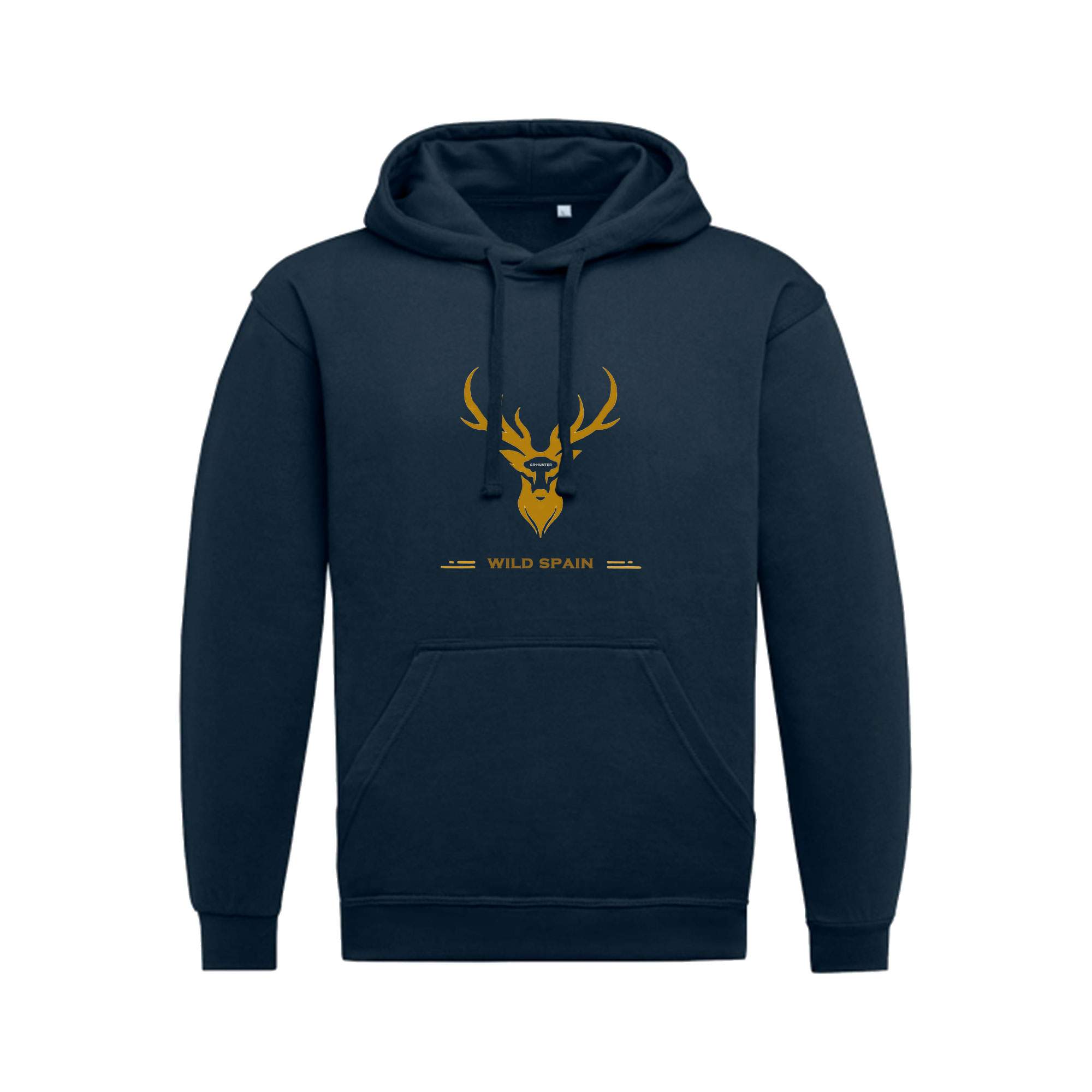 Sudadera-Unisex-Ciervo-ocre-navy